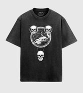 Skull Triangle Unisex Acid Wash Oversized Classic T-shirt